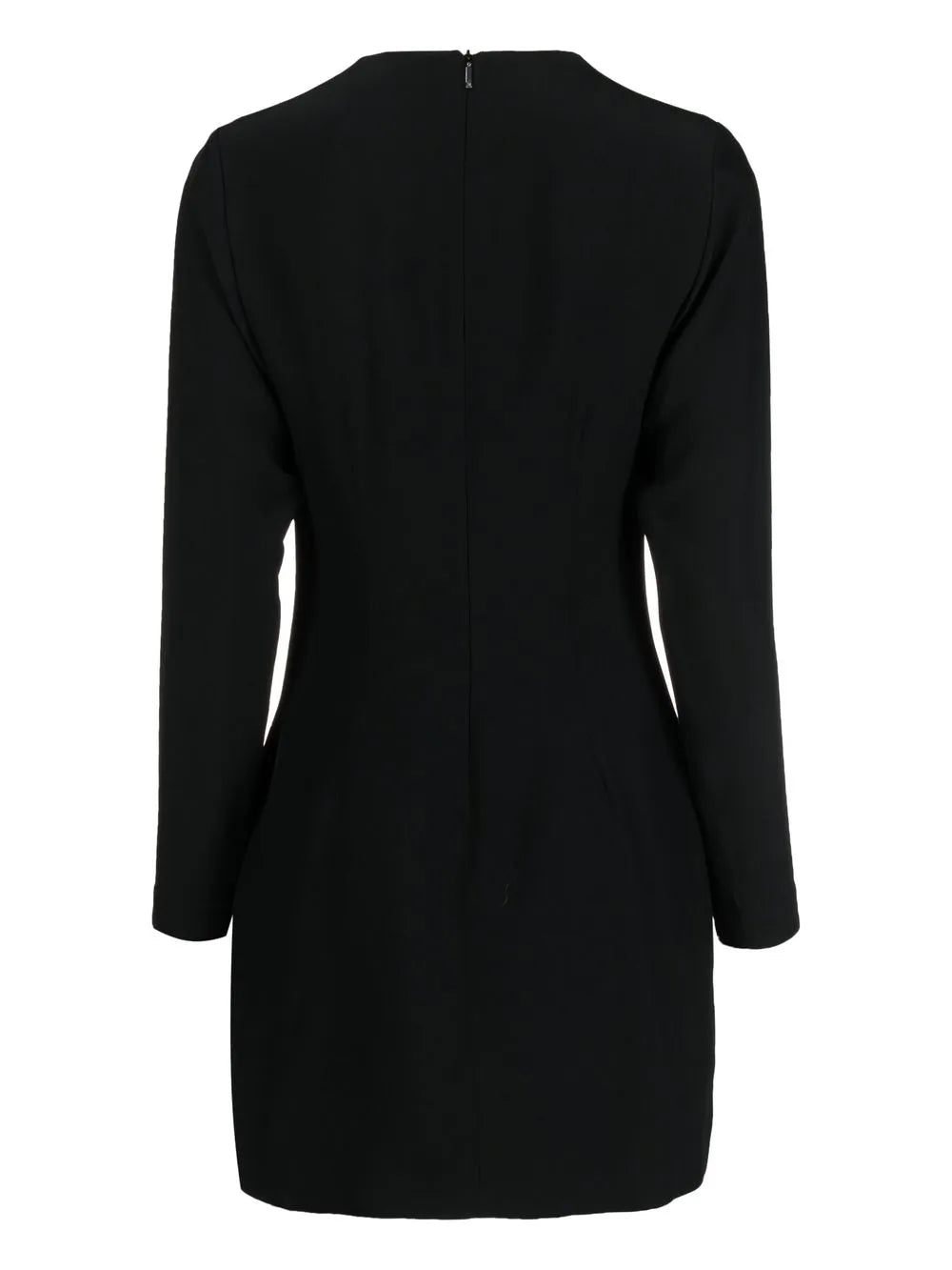 Rhinestone-Embellished Long-Sleeve Dress