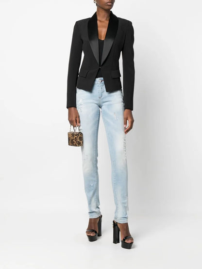 Single-Breasted Tailored Blazer