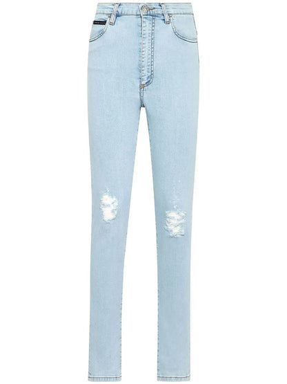 High-Waist Skinny Jeans