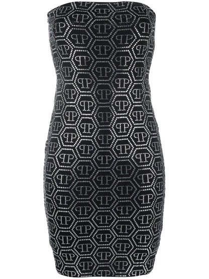 Sequin-Embellished Monogram Mini Dress
