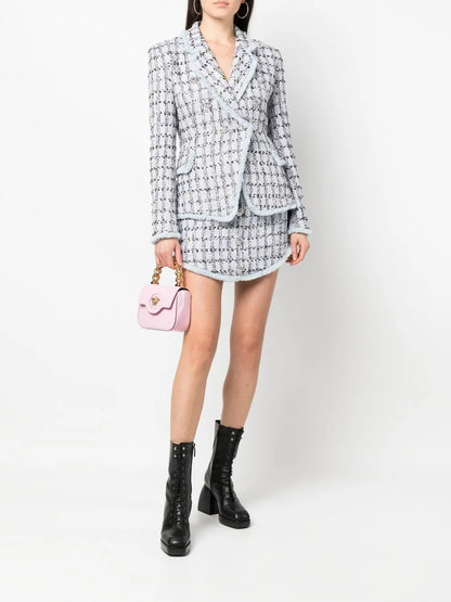 Tweed Button-Up Blazer