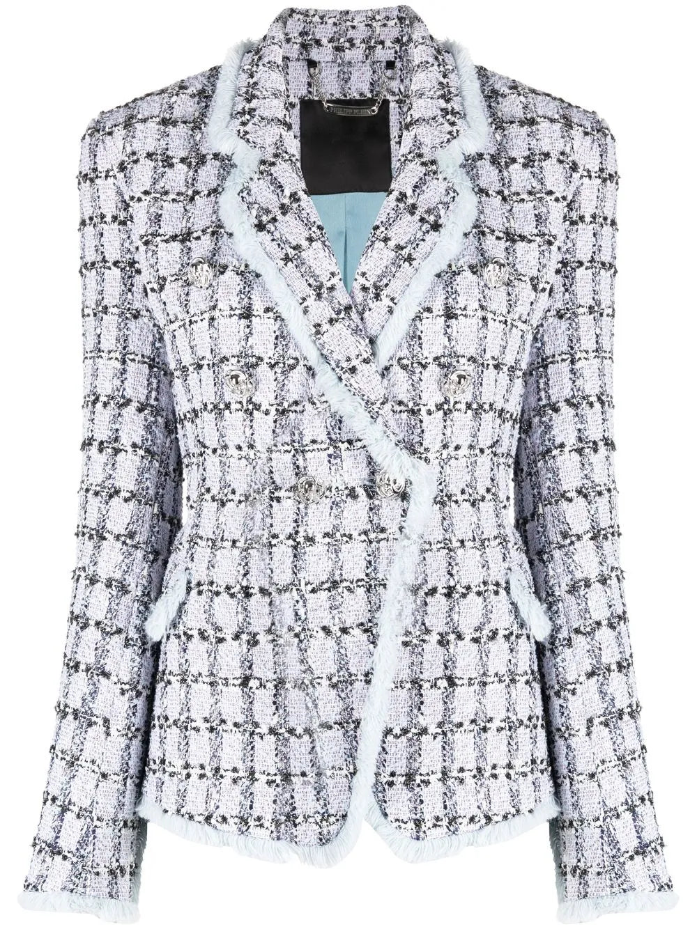 Tweed Button-Up Blazer