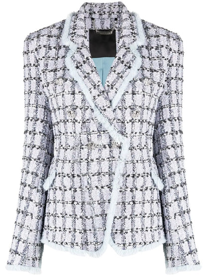 Tweed Button-Up Blazer