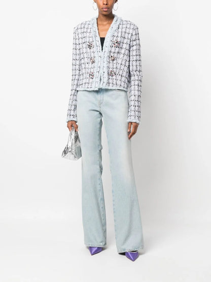 Single-Breasted Tweed Blazer