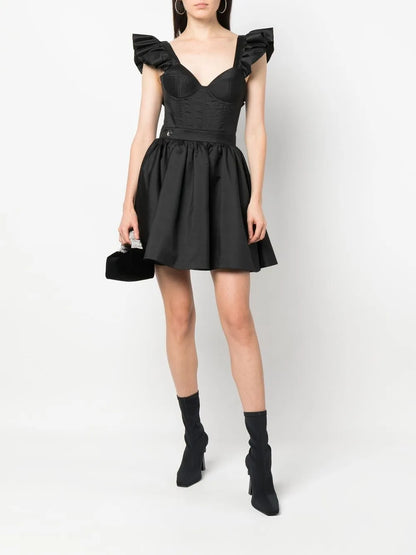 Ruffled Mini Dress