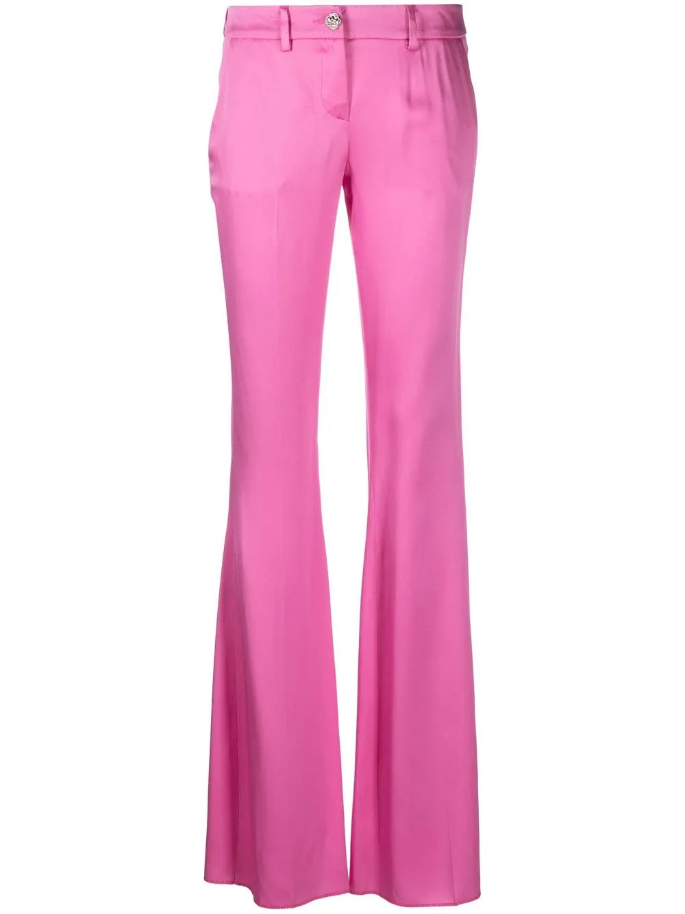 Flared Satin Trousers