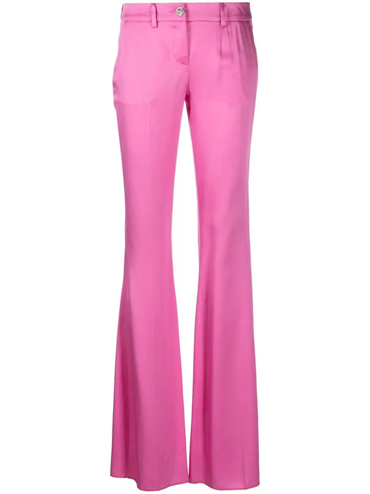 Flared Satin Trousers