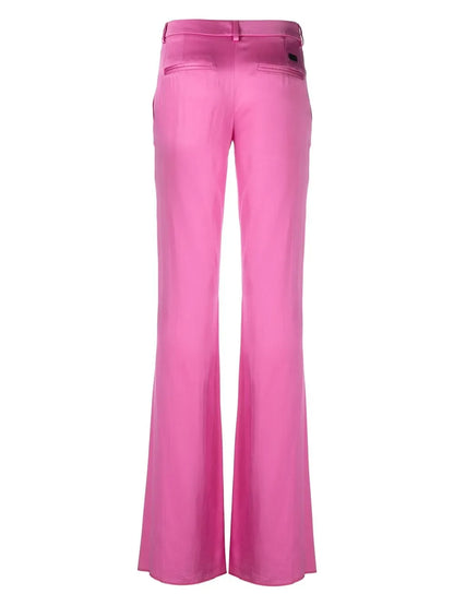 Flared Satin Trousers
