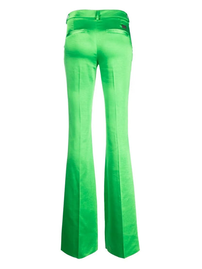 Flared Satin Trousers