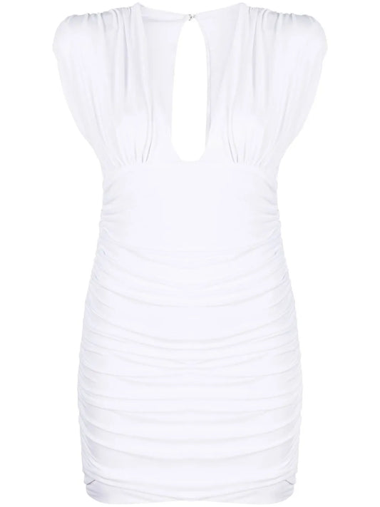 Wrinkles Sleeveless Mini Dress