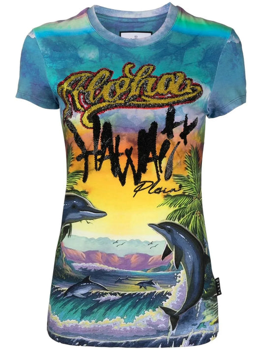 Sexy Pure Hawaii Print T-Shirt
