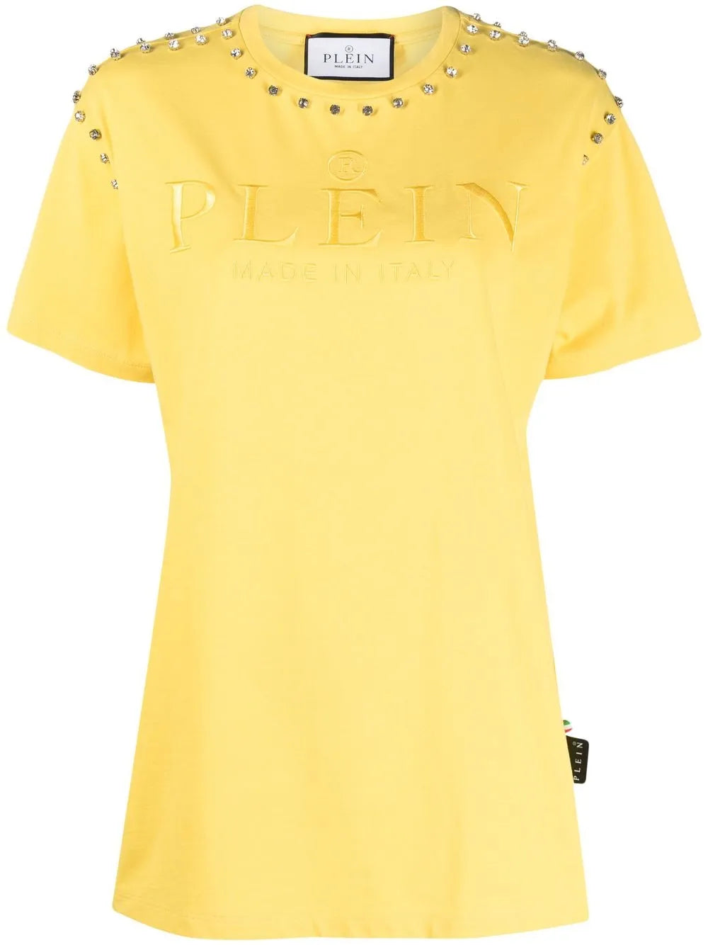 Crystal-Embellished Logo-Embroidered T-Shirt