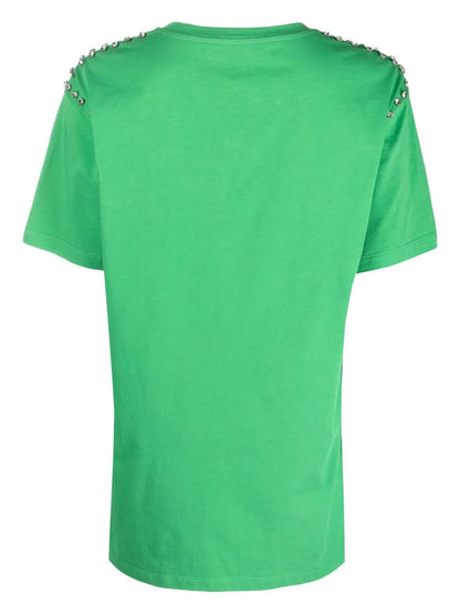 Crystal-Embellished Short-Sleeved T-Shirt
