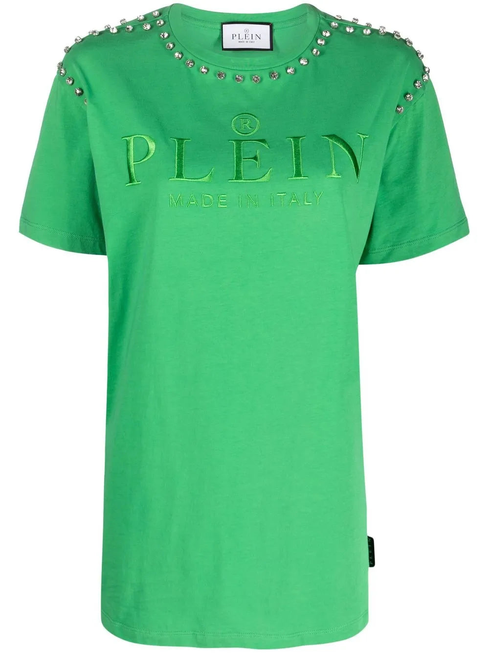 Crystal-Embellished Short-Sleeved T-Shirt