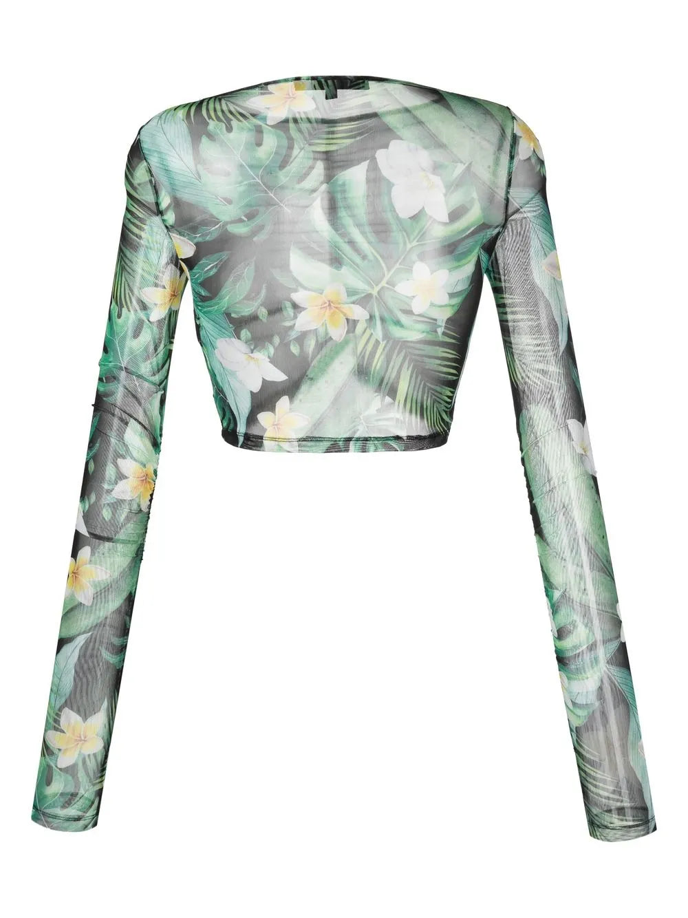 Hawaii-Print Cropped Top