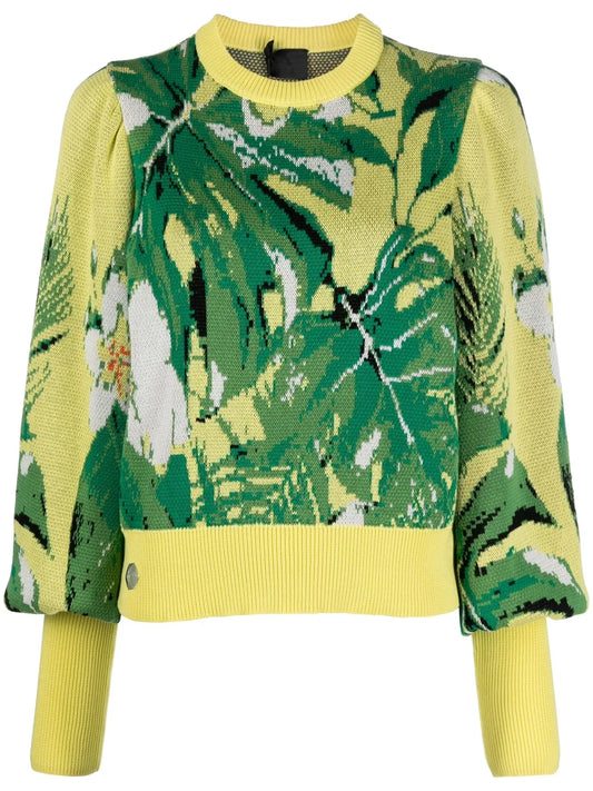 Hawaii Patterned-Jacquard Jumper