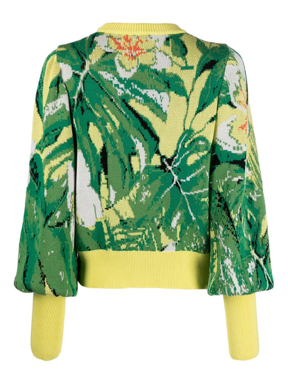 Hawaii Patterned-Jacquard Jumper