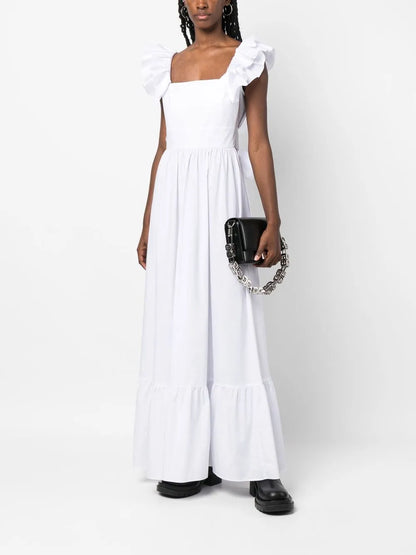 Ruffle-Detail Maxi Dress