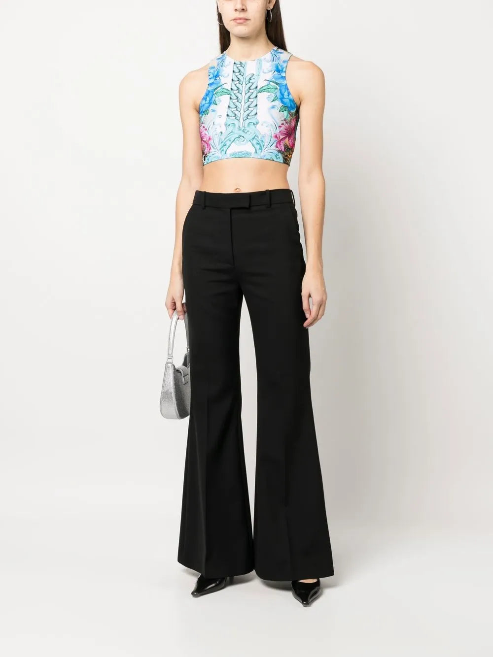 Hawaii-Print Cropped Top