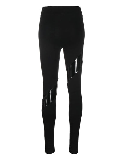Tape-Detail Stretch Leggings