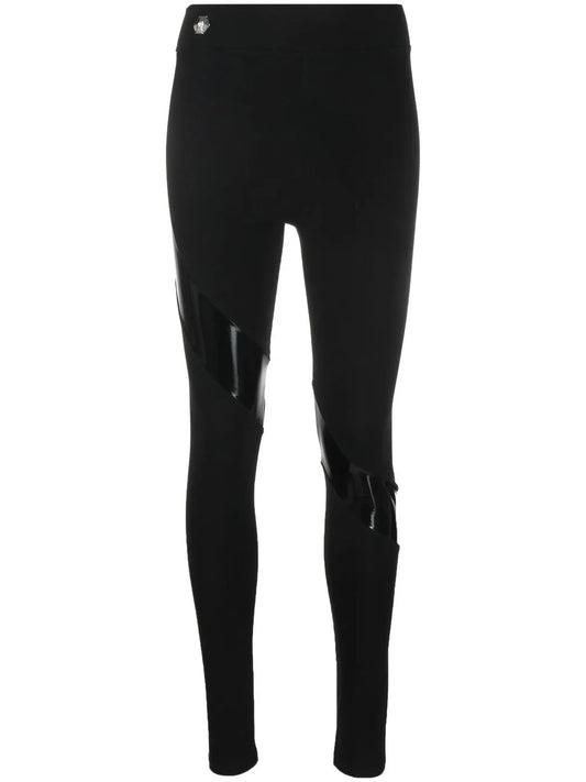Tape-Detail Stretch Leggings