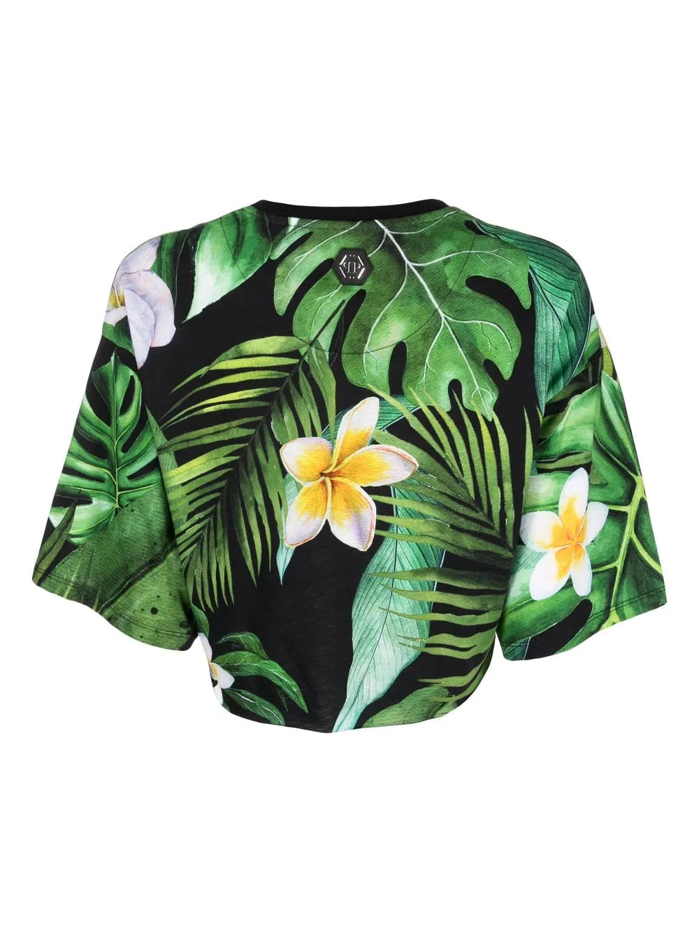 Floral-Print Cropped T-Shirt