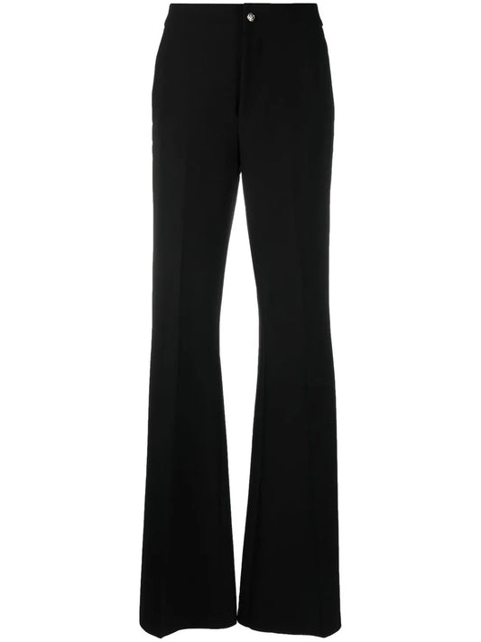 Mid-Rise Flared Trousers