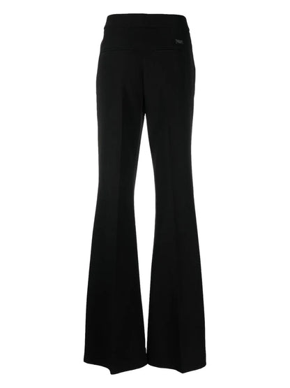 Mid-Rise Flared Trousers