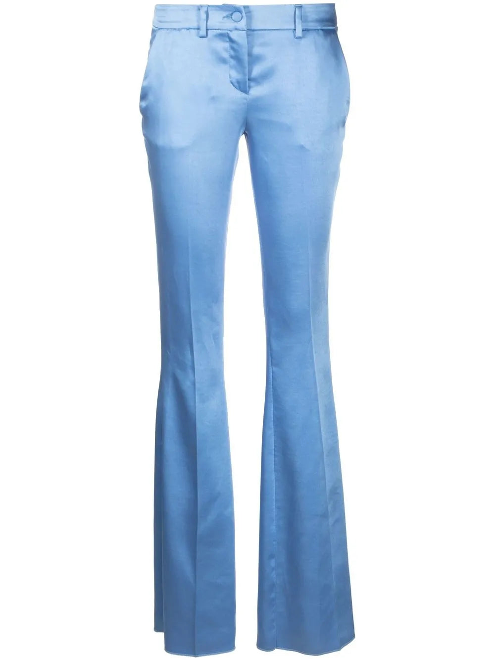 Flared Satin Trousers