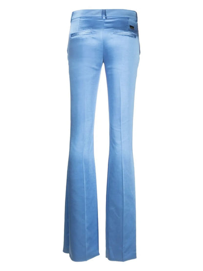 Flared Satin Trousers