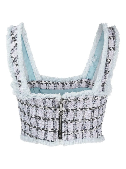 Tweed Cropped Top