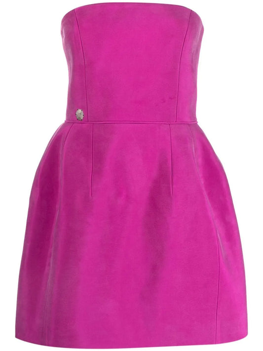 Strapless Silk Mini Dress
