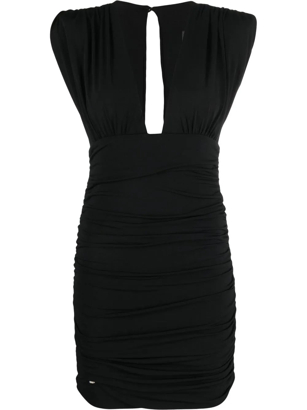 Wrinkles Ruffle-Detail Mini Dress