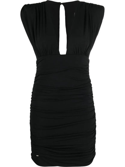 Wrinkles Ruffle-Detail Mini Dress