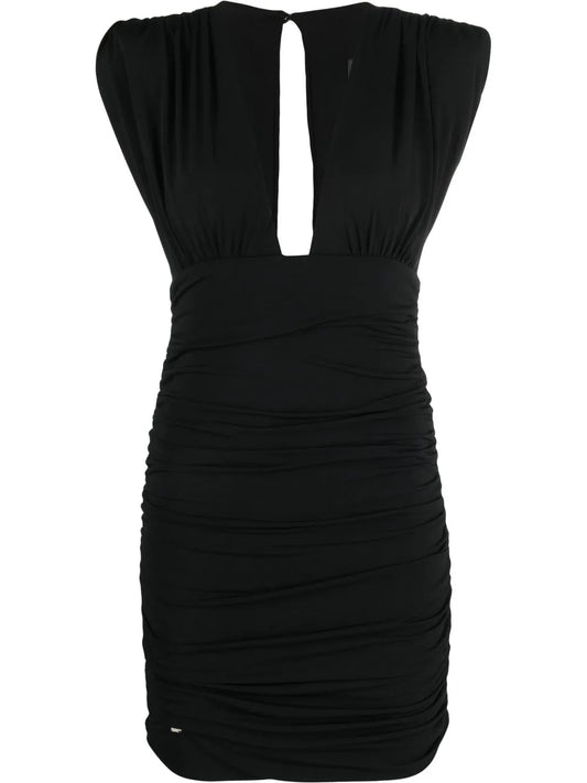 Wrinkles Ruffle-Detail Mini Dress