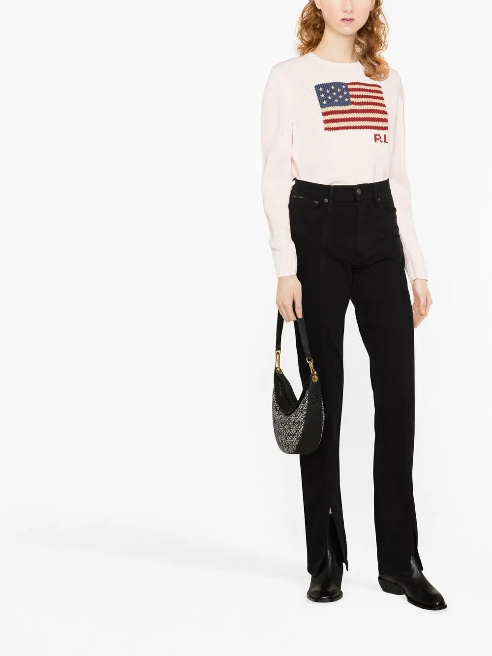 High-Waisted Denim Jeans