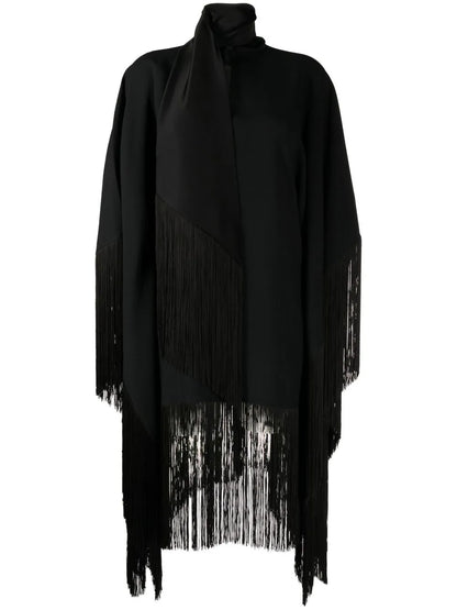 Mrs. Ross Piccolo Scarf Fringed Kaftan Dress