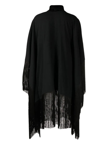 Mrs. Ross Piccolo Scarf Fringed Kaftan Dress