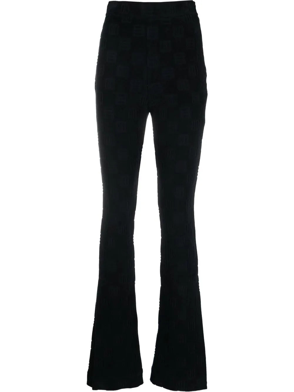 High-Waist Flared Trousers