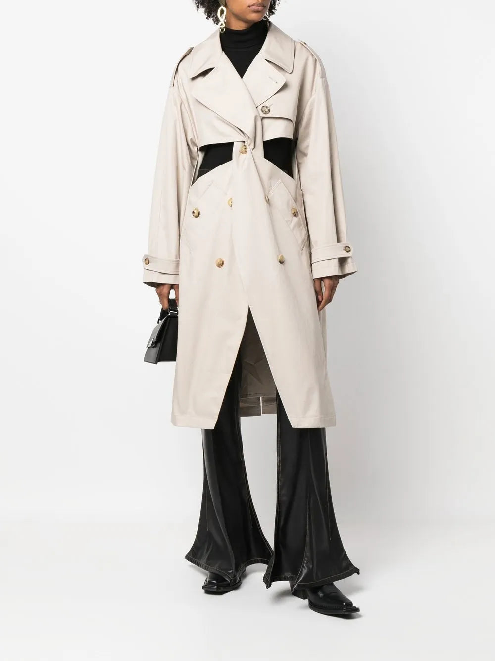 Cut-Out Trench-Coat