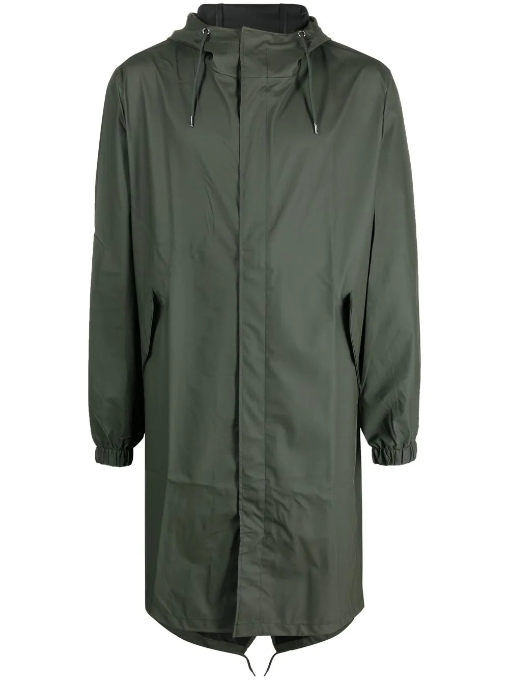 Drawstring Hooded Raincoat