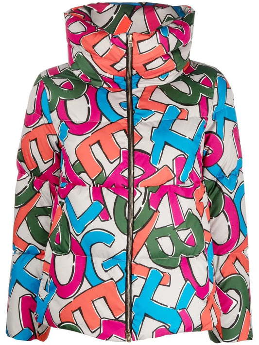 Logo-Print Puffer Jacket