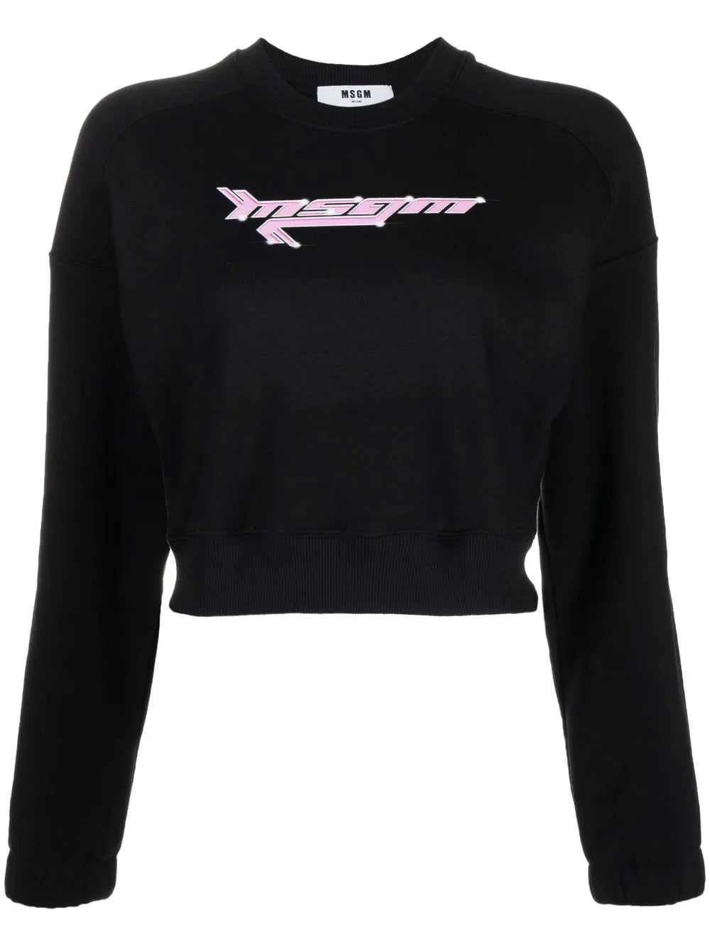 Logo-Print Cropped Sweatshirt