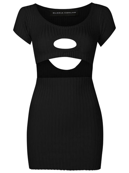 Cut-Out Detail Short Dress