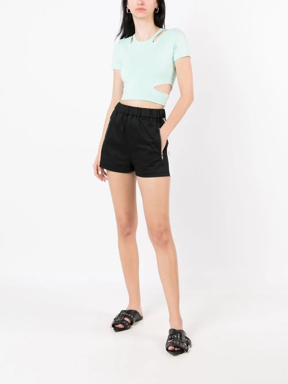 Cropped Cut-Out Detail Top