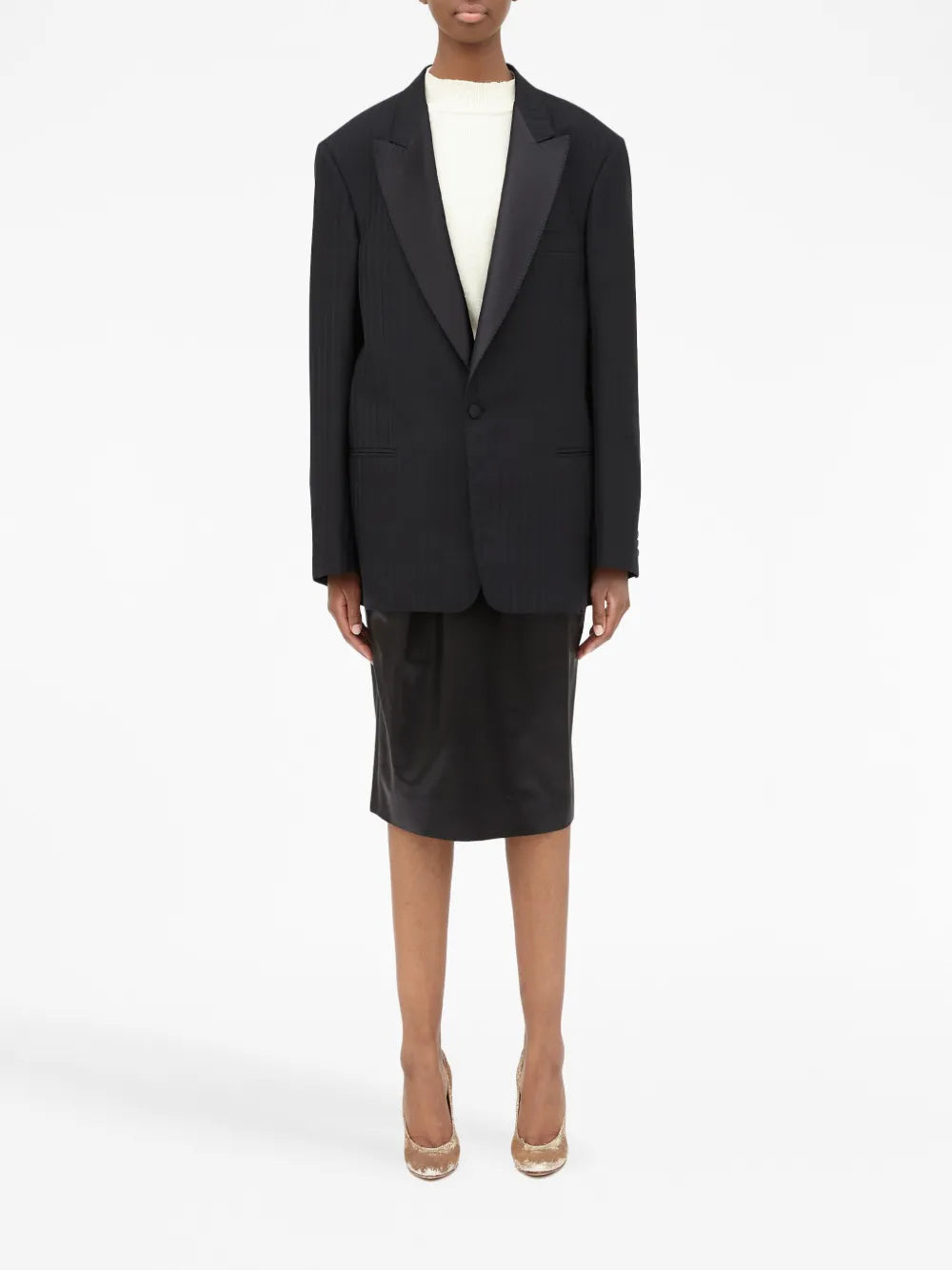 Single-Breasted Wool Blazer
