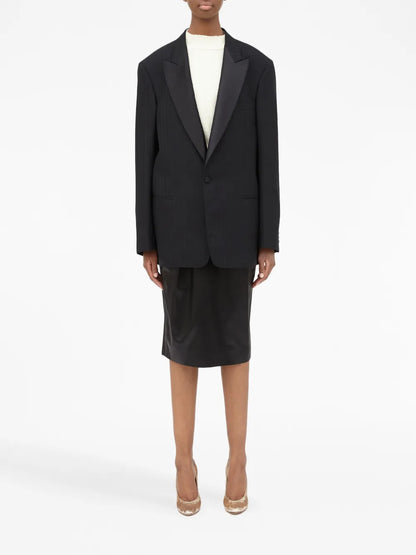 Single-Breasted Wool Blazer