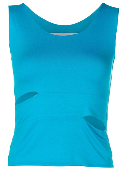 Cut-Out Sleeveless Tank Top