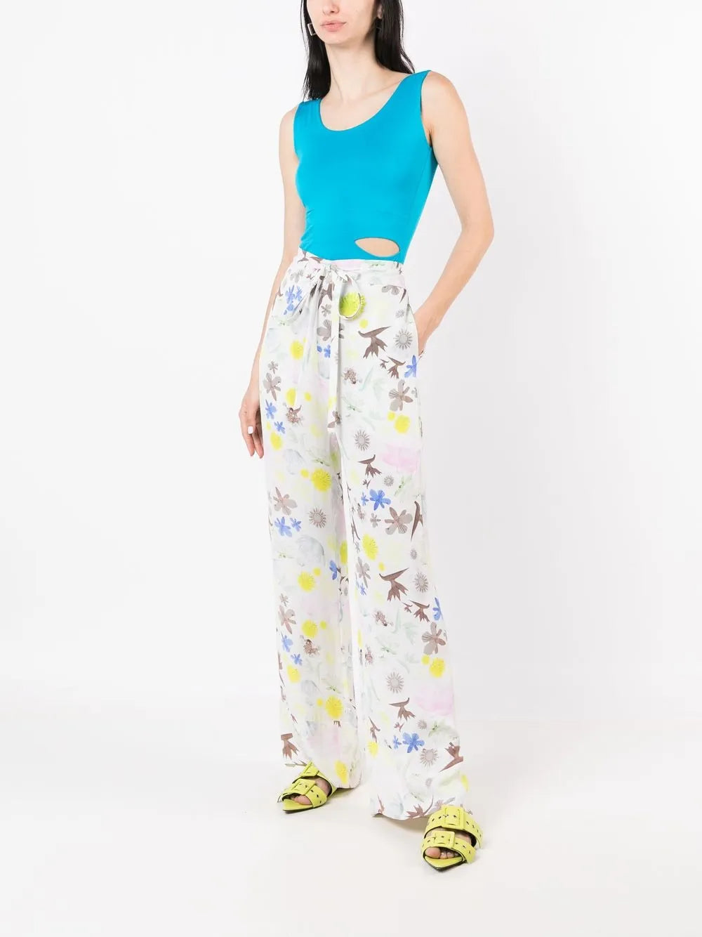 Cut-Out Sleeveless Tank Top