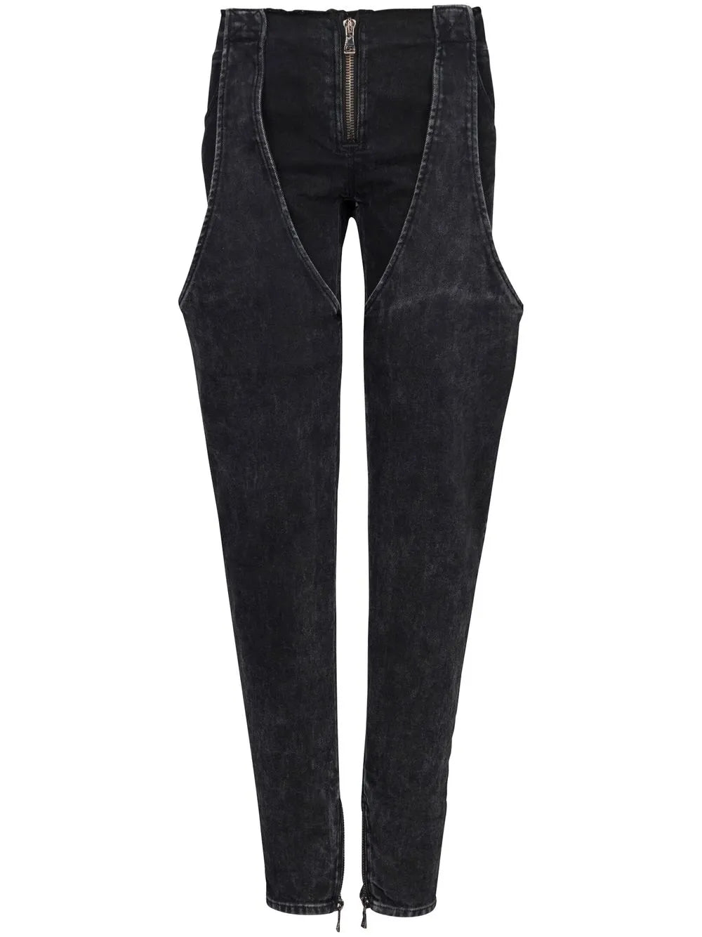 Low-Rise Washed Cotton Jeans